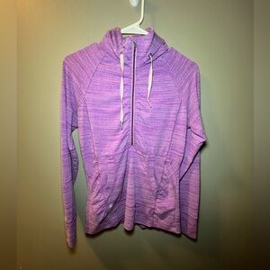 Athleta Heavenly Hail 1/2 Zip Up with Hood Size Small